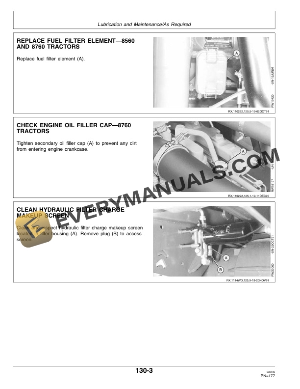 John Deere 8560 8760 8960 Tractor Operator Manual OMAR111204 3