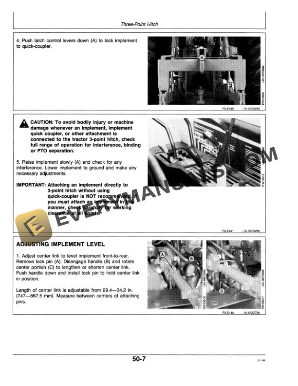 John Deere 8560 8760 AND 8960 Tractor Operator Manual OMRW25626 2