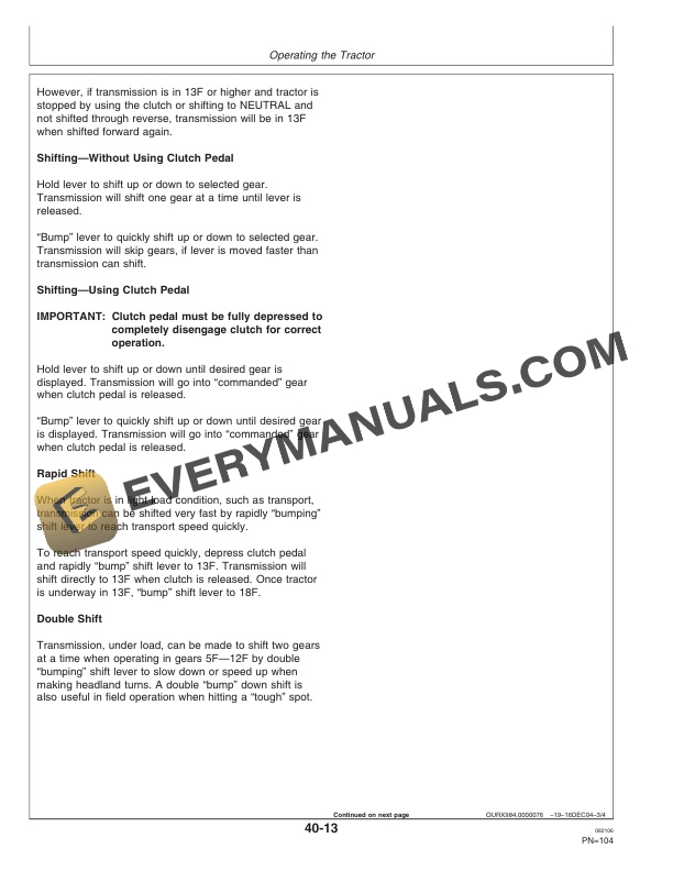 John Deere 9320t 9420t 9520t And 9620t Tractors Operator Manuals OMAR228234 2