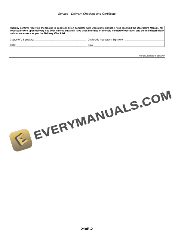 John Deere 9R Scraper Tractors Operator Manual OMRE591596 5 John Deere 9r Scraper Tractors Operator Manuals OMRE591596-3