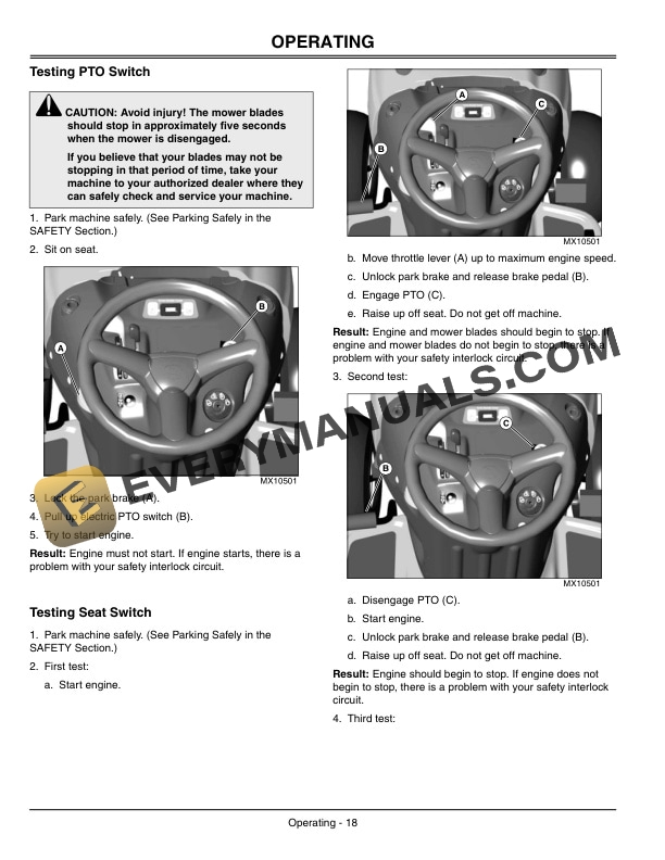 John Deere G110 Tractor Operator Manual OMGX21456 2