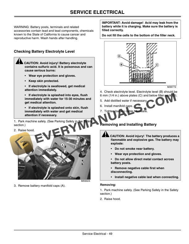 John Deere LT 170 LT 180 Tractor Operator Manual OMM147259 3