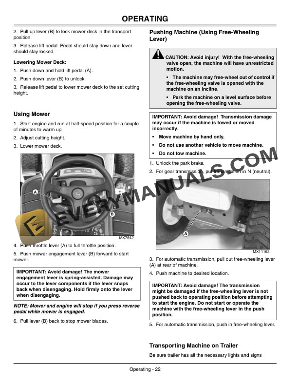 John Deere LT150 LT160 LT180 Tractor Operator Manual OMM152793 2