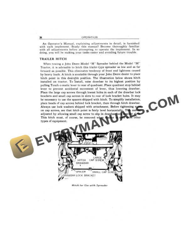 John Deere Model M Tractor Operator Manual OMTM31051 2
