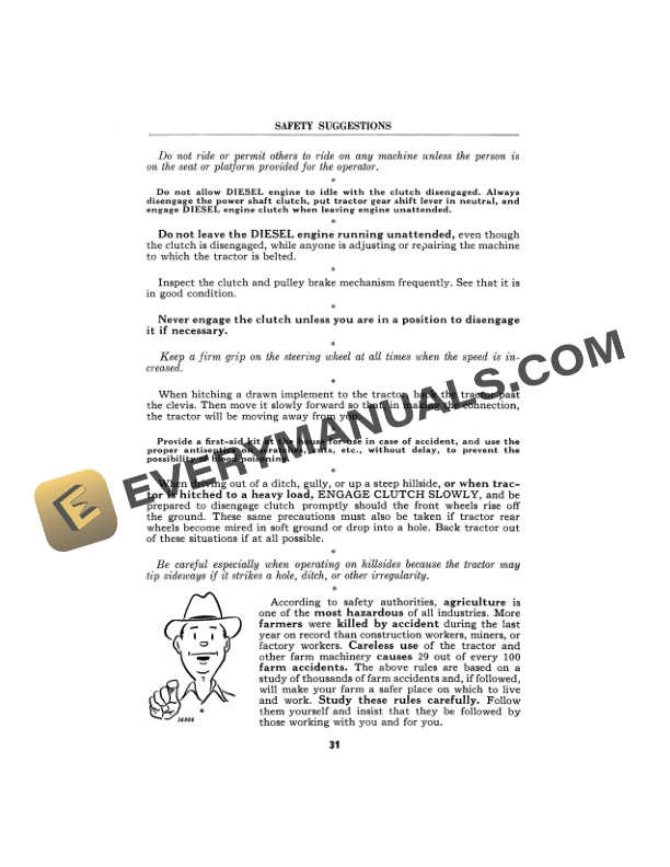 John Deere Model R Tractor Operator Manual OMR2012 2