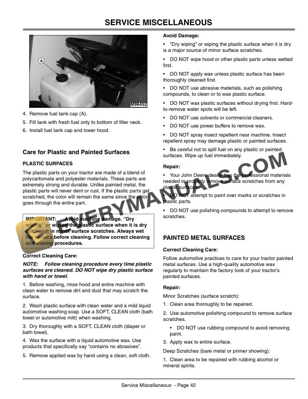 John Deere S2546 Tractor Operator Manual OMGX10722 3