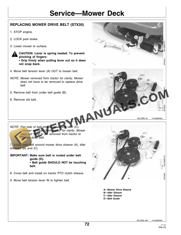 John Deere STX30 and STX38 Tractor Operator Manual OMM95304 3