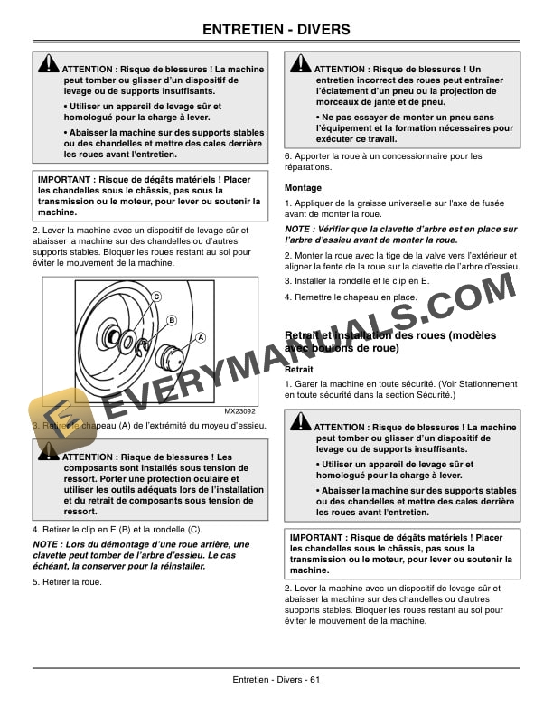 John Deere X300 Tractors Operator Manuals OMM163306 2
