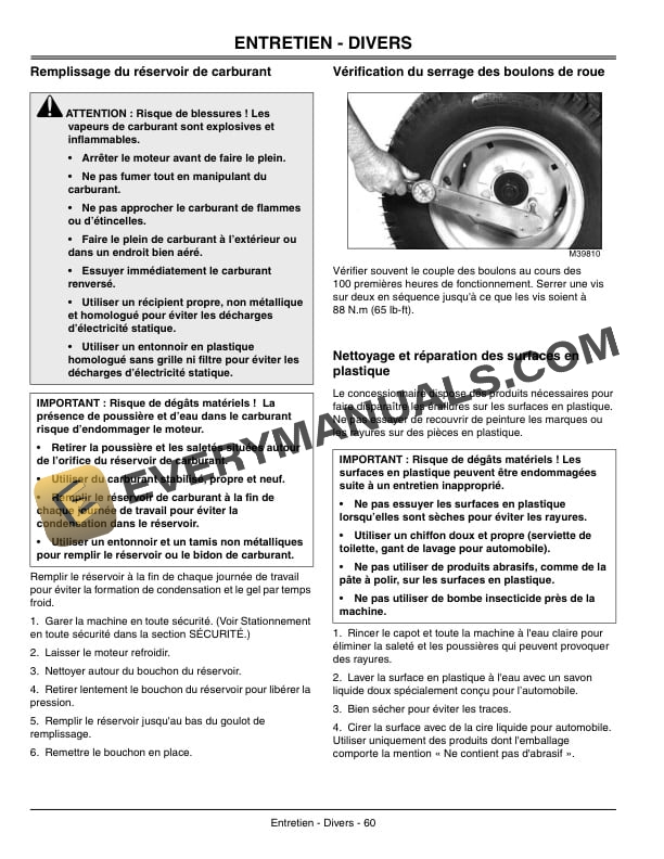 John Deere X495 X595 Garden Tractors Operator Manual OMM152609 2
