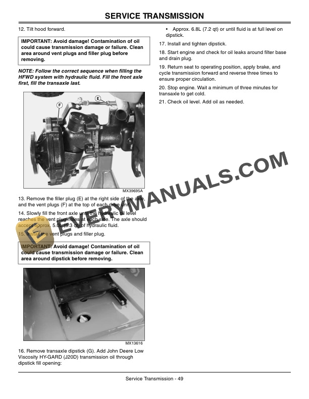 John Deere X700, X720, X724, X728, X729 Ultimate Series Tractors Operator Manual OMM161728 5 John Deere X700, X720, X724, X728, X729 Tractor Operator Manual OMM161728-3