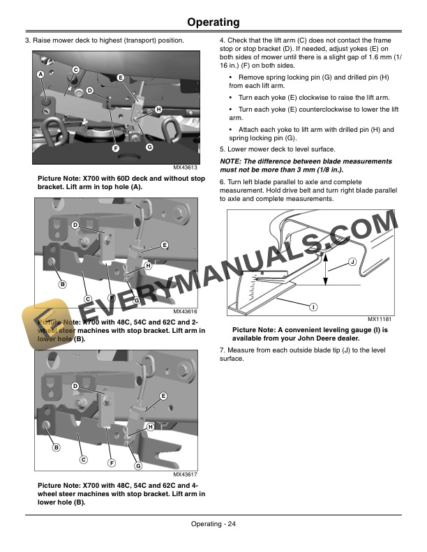 John Deere X700, X720, X724, X728, X729 Ultimate Series Tractors Operator Manual OMM164429 4 John Deere X700, X720, X724, X728, X729 Tractor Operator Manual OMM164429-2