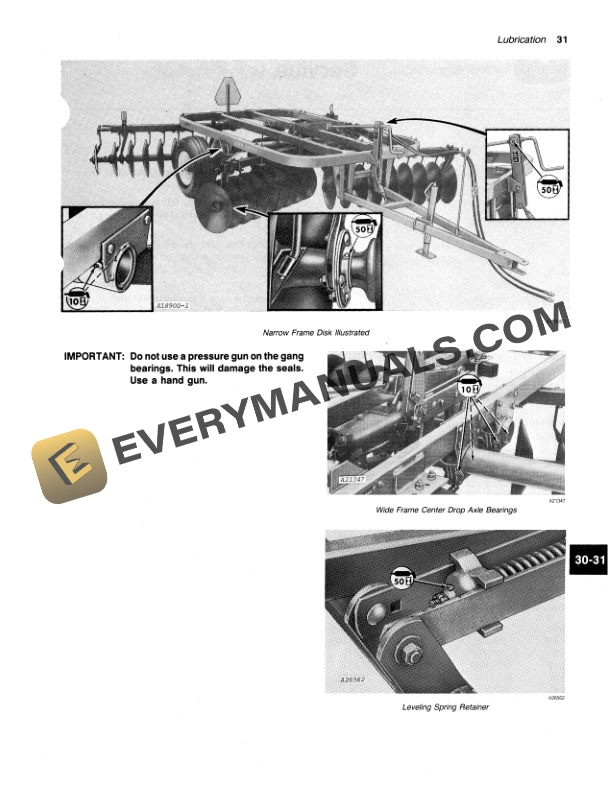 John Deere 115 DISK Operator Manual OMA48033 2