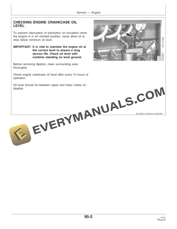 John Deere 1170 Combine and 312 314 316 319 Cutting Platforms Operator Manual OMZ92614 3
