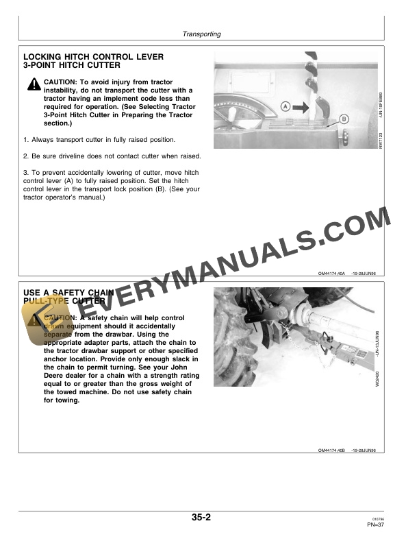 John Deere 1418 Rotary Cutter Operator Manual OMW44174 2