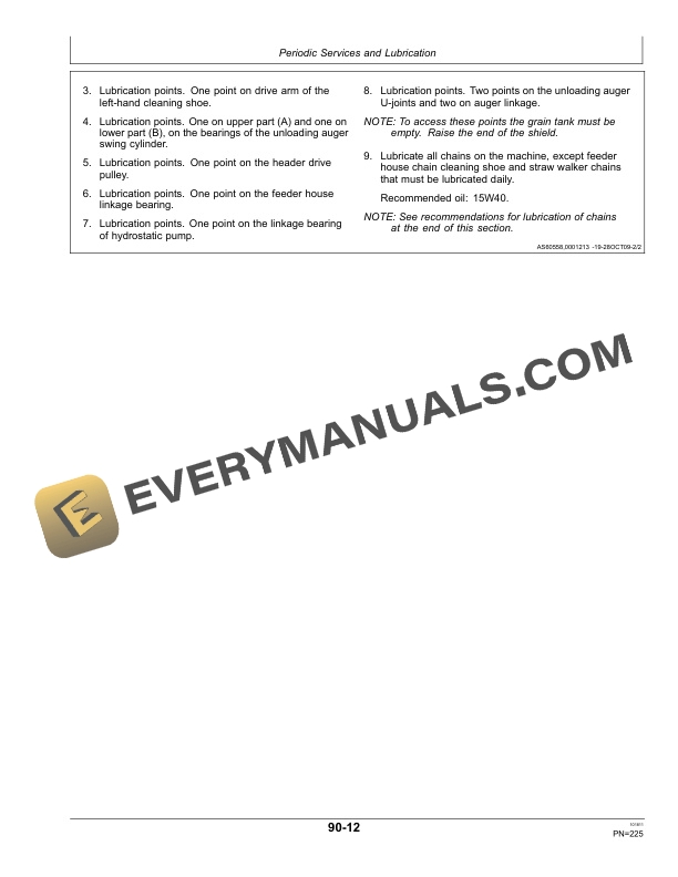 John Deere 1470, 1570 Combine Operator Manual OMCQ76042 5 John Deere 1470 and 1570 Combine Operator Manual OMCQ76042-3