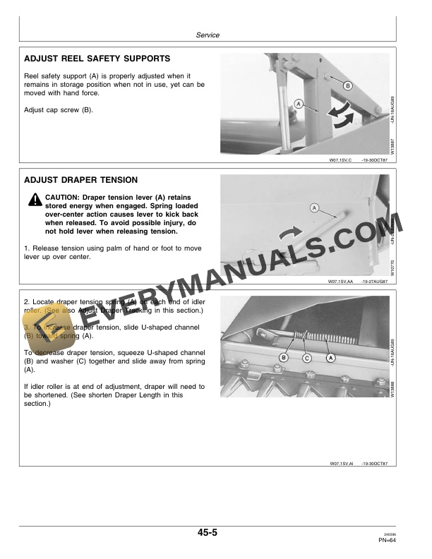 John Deere 160 Draper Platform Operator Manual OME81678 3