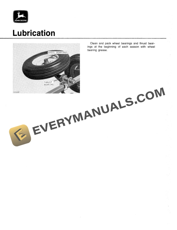 John Deere 1850 AND 1860 FIELD CONDITIONER Operator Manual OMGA11534 2