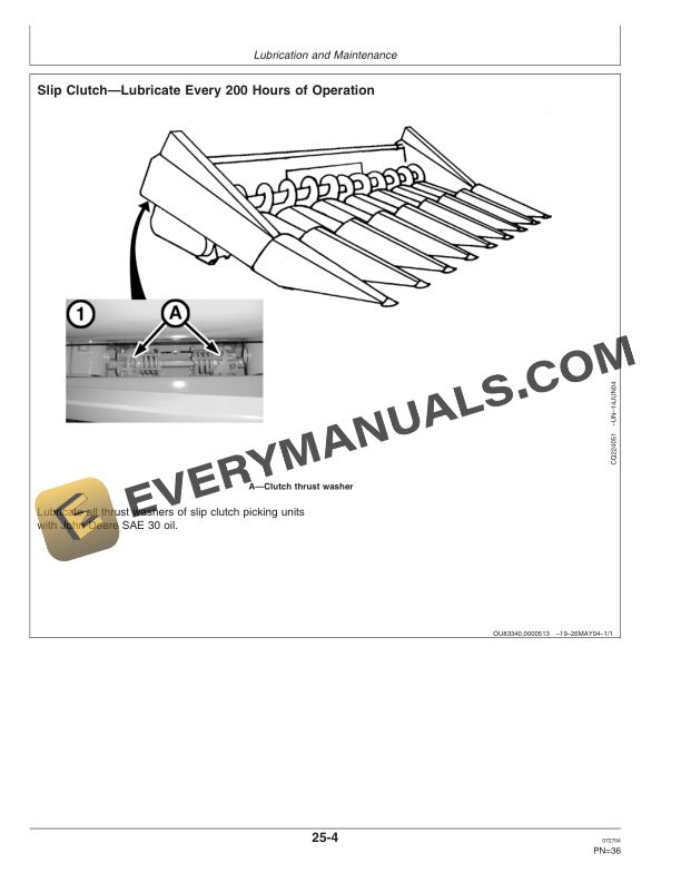 John Deere 204 205 and 206 Corn Heads Operator Manual OMCQ58223 3
