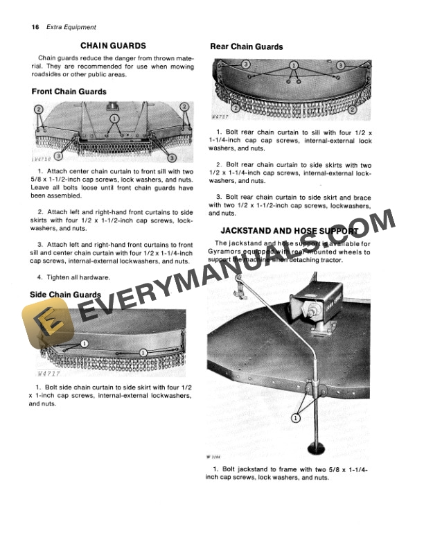 John Deere 205 Gyramor Rotary Cutter Operator Manual OMW21322 3