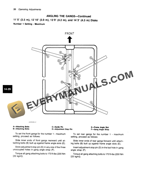 John Deere 210 Disk Operator Manual OMA35190 2