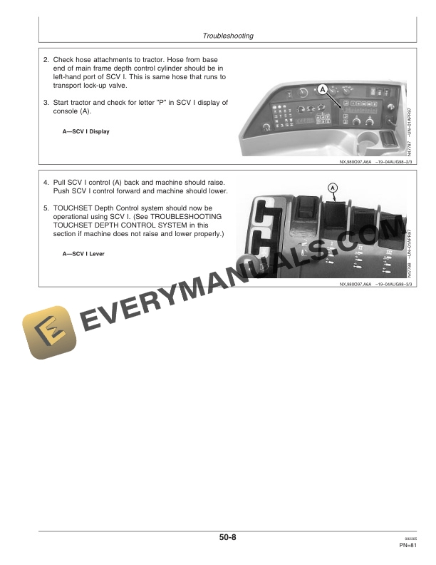 John Deere 2210 Level Lift Field Cultivator Operator Manual OMN300383 3