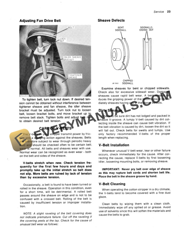 John Deere 283 Cotton Sripper Operator Manual OMN159358 2