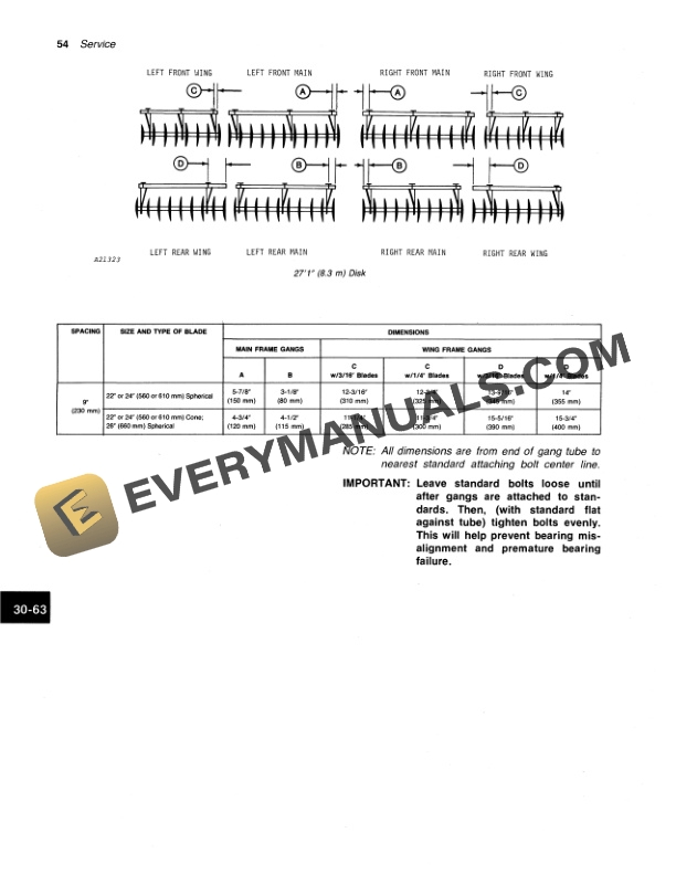 John Deere 335 Wing Fold Power Flex Disk Operator Manual OMA42521 3