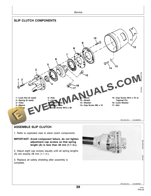 John Deere 403 503 and 603 Rotary Cutter Operator Manual OMW38904 3