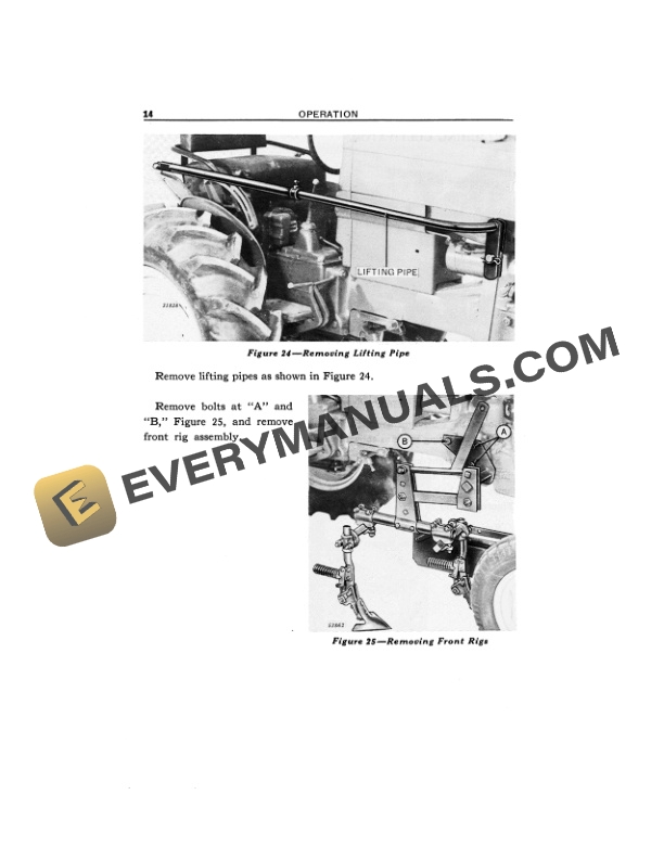 John Deere 4100 SERIES ROW CROP CULTIVATOR FOR 320 420 AND 40 STANDARD TRACTORS Operator Manual OMN201056 2