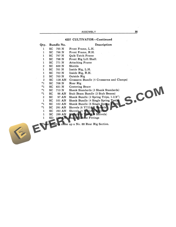 John Deere 420 SERIES FOUR ROW CULTIVATOR Operator Manual OMN34255 3