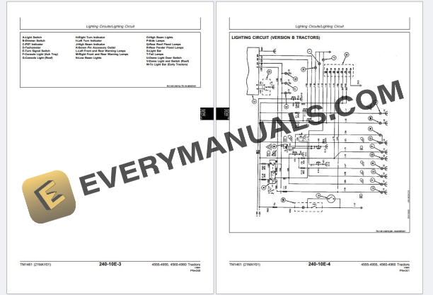 John Deere 4555 4560 4755 4760 4955 4960 Tractor Operation Test Manual TM1461 PDF 5 John Deere 4555 4560 4755 4760 4955 4960 Tractor Operation Test Manual TM1461 PDF - Image 3