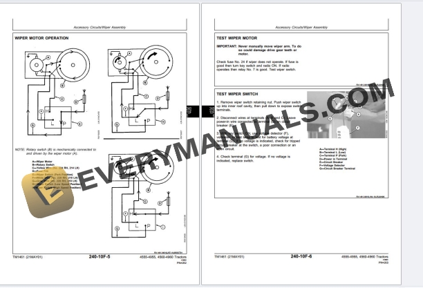 John Deere 4555 4560 4755 4760 4955 4960 Tractor Operation Test Manual TM1461 PDF 6 John Deere 4555 4560 4755 4760 4955 4960 Tractor Operation Test Manual TM1461 PDF - Image 4
