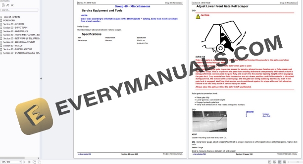 John Deere 459 Economy Round Baler Technical Manual TM140619 PDF 5 John Deere 459 Economy Round Baler Technical Manual TM140619 PDF - Image 3
