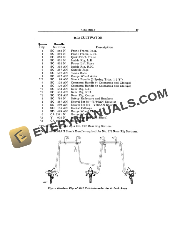 John Deere 4600 SERIES FOUR ROW CULTIVATOR Operator Manual OMN39156 3