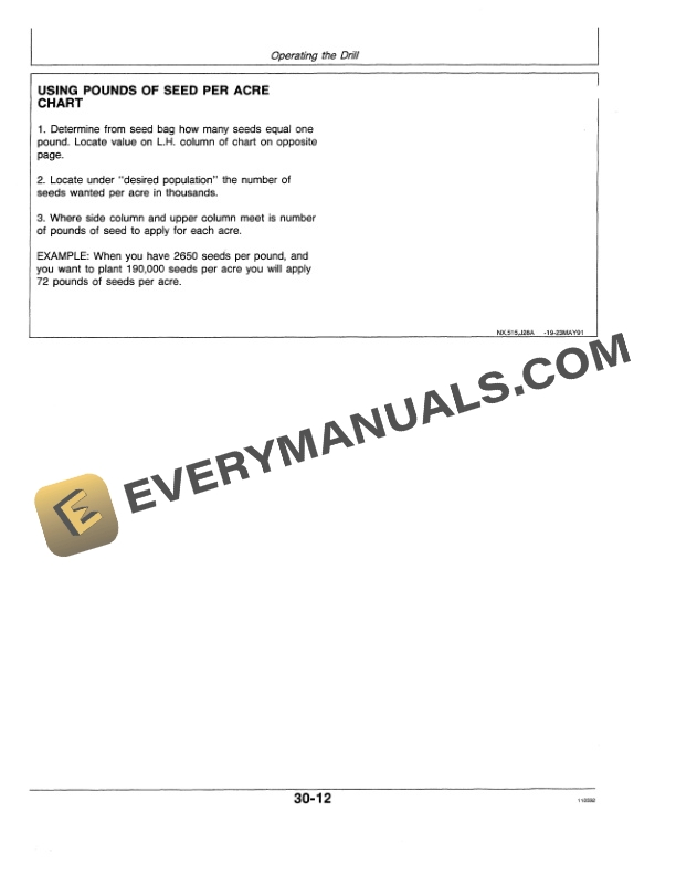 John Deere 520 Integral Soybean Grain Drill Operator Manual OMN200300 2