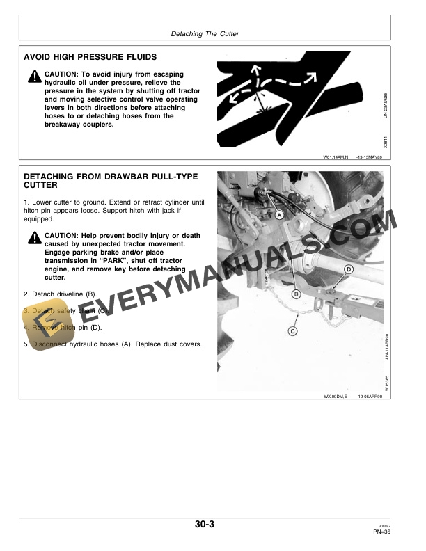 John Deere 609 709 Rotary Cutter Operator Manual OMW40647 2