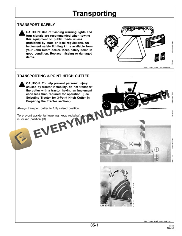John Deere 609 709 Rotary Cutter Operator Manual OMW44172 2