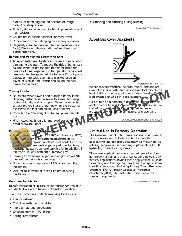 John Deere 6100E, 6115E, 6130E Tier 0-Tier III Tractors Operator Manual OMSU63074 5 John Deere 6100e, 6115e And 6130e Tier 0-tier Iii Tractors Operator Manuals OMSU63074-2