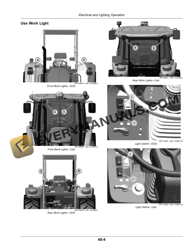 John Deere 6100E, 6115E, 6130E Tier 0-Tier III Tractors Operator Manual OMSU65870 6 John Deere 6100e, 6115e And 6130e Tier 0-tier Iii Tractors Operator Manuals OMSU65870-3