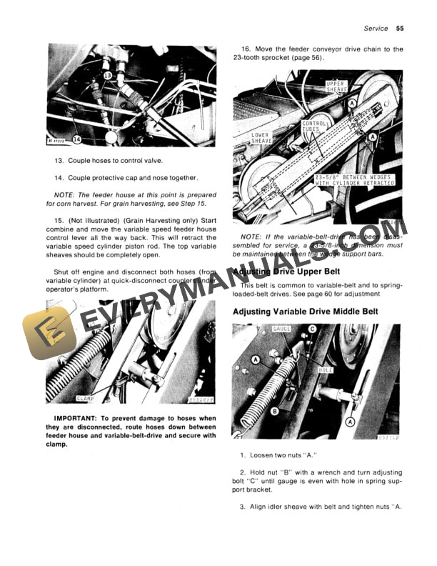 John Deere 6600 AND 7700 Combine Operator Manual OMH84605 2