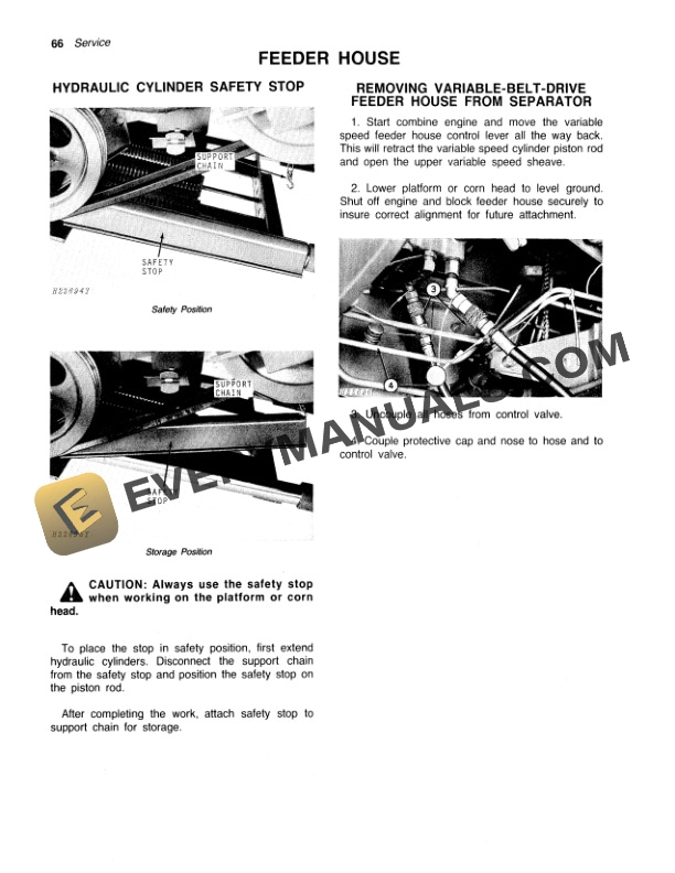 John Deere 6600 AND 7700 Combine Operator Manual OMH86806 2