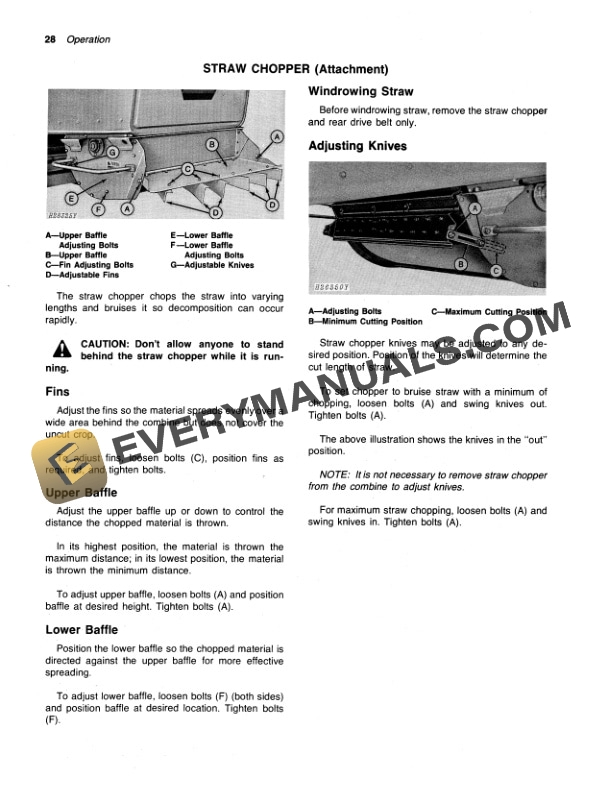 John Deere 6601 Combine Operator Manual OMH116956 2