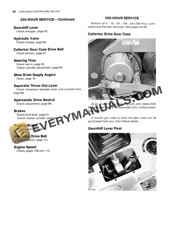 John Deere 6602 Combine Operator Manual OMH82769 2