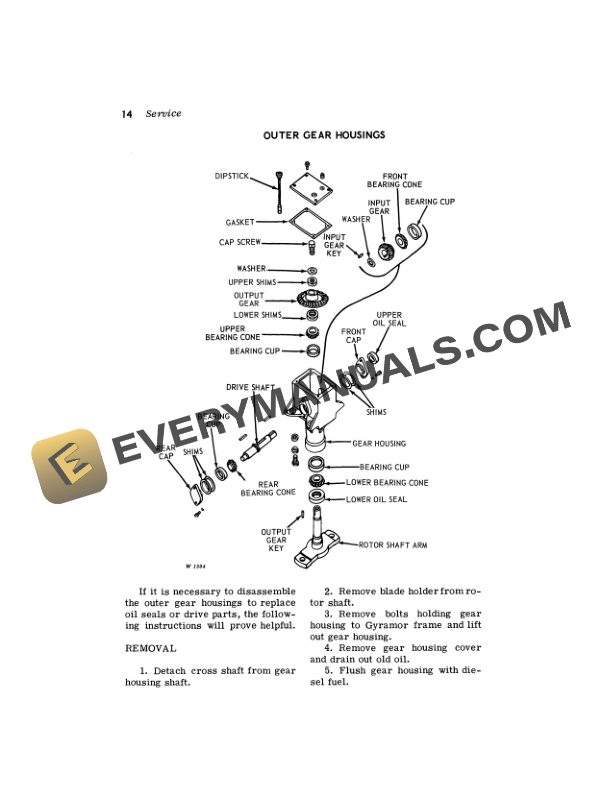 John Deere 707 GYRAMOR ROTARY CUTTER Operator Manual OMW13050 3