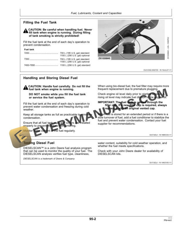 John Deere 7250 7350 7450 7550 7750 and 7850 Self Operator Manual OMZ104724 3