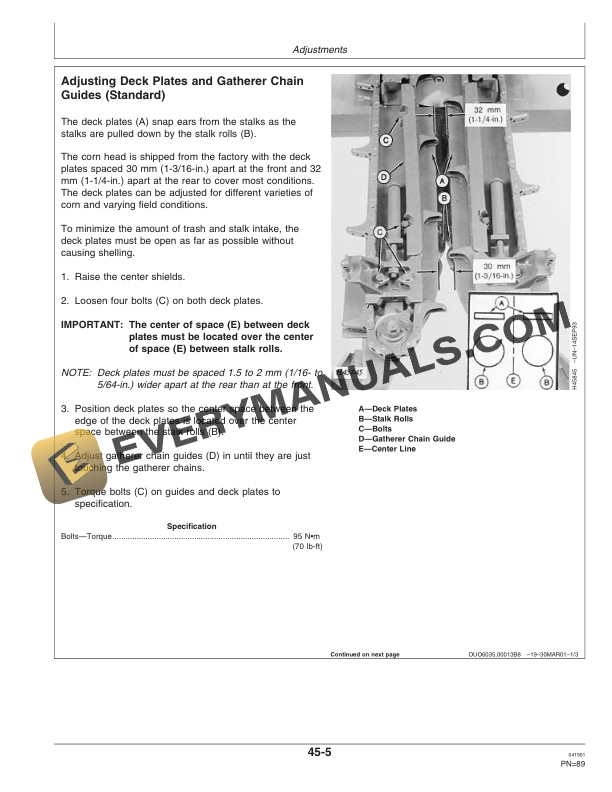 John Deere 90 Series Corn Heads Operator Manual OMH201991 3