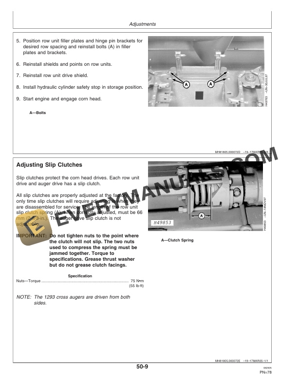 John Deere 90 Series Corn Heads Operator Manual OMH219354 3