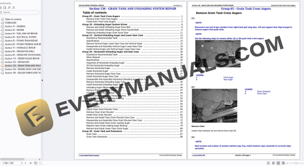 John Deere 9650 STS Combines (695501-), 9750 STS Combines (695601-) Repair Technical Manual TM2101 PDF 6 John Deere 9650 STS Combines (695501-), 9750 STS Combines (695601-) Repair Technical Manual TM2101 PDF - Image 4