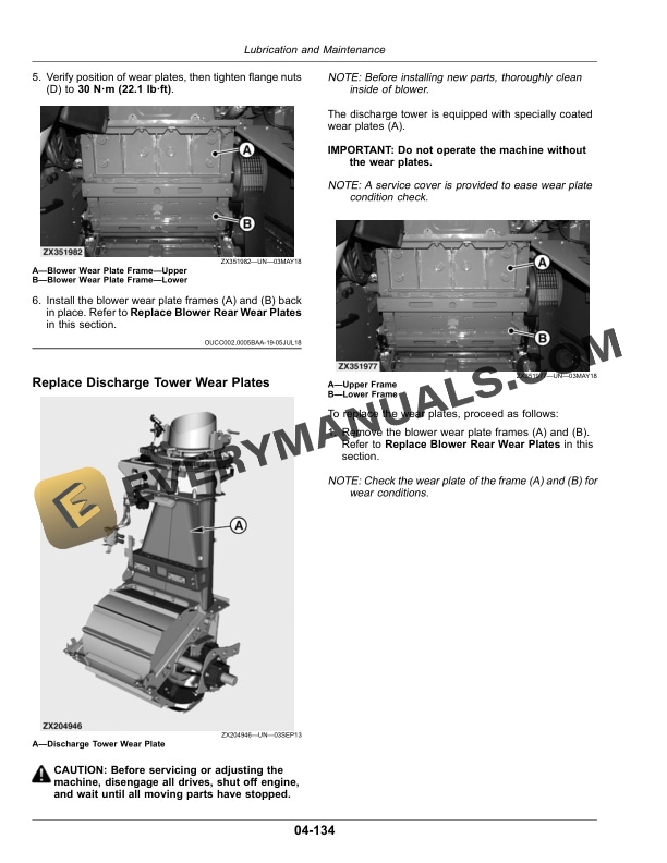 John Deere 9700, 9800, 9900 Self-Propelled Forage Harvester Operator Manual OMZ201188 5 John Deere 9700, 9800, and 9900 Self-Propelled Forage Harvester Operator Manual OMZ201188-3