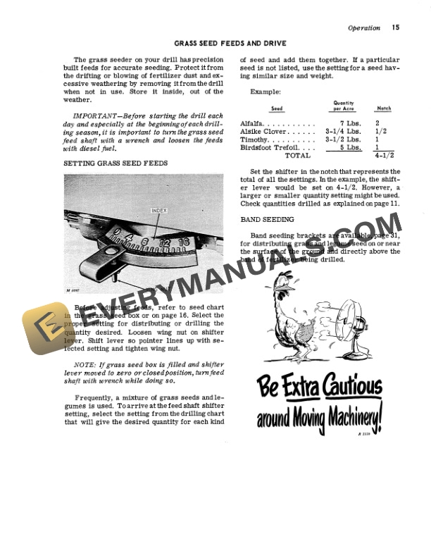 John Deere B B PLAIN GRAIN DRILL Operator Manual OMM60586 2